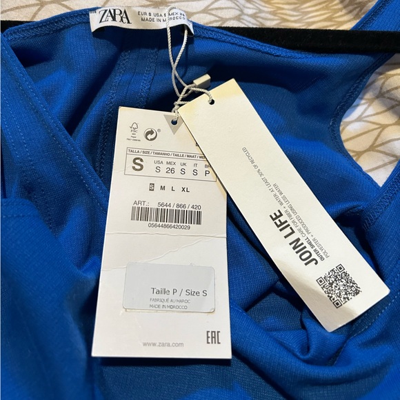 Zara sleek blue dress NWT!! - Picture 3 of 3